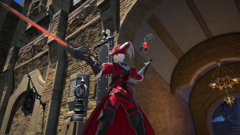 The level 70 red mage job quest scores players these sexy duds.